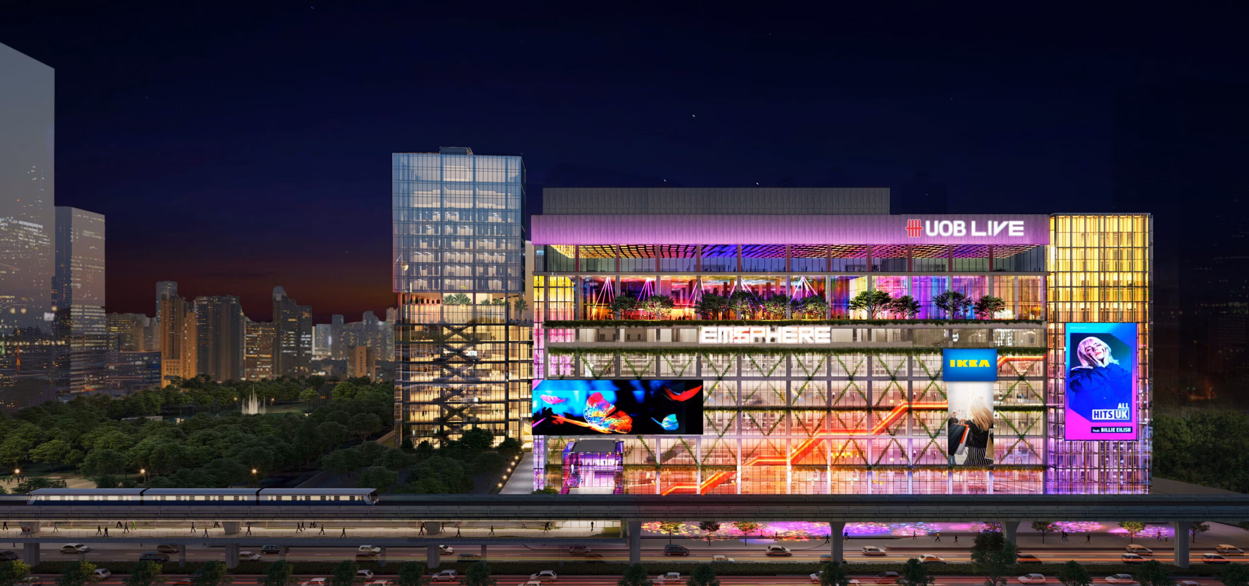 ด้านหน้าเอ็มสเฟียร์